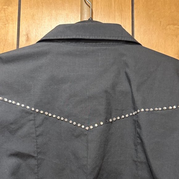 Women's Vintage Ely Cattleman Rhinestone Pearl Snap Shirt - Medium - Picture 7 of 8